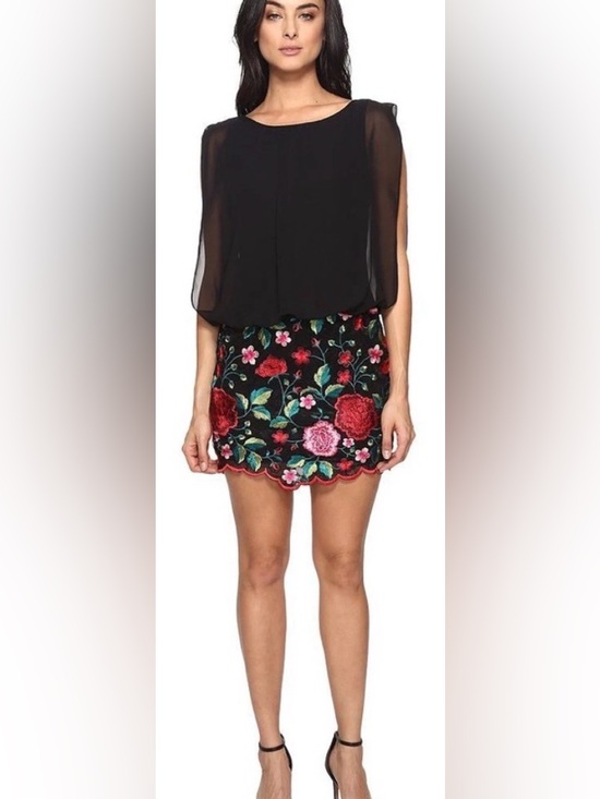 Aidan by Aidan Mattox Dresses & Skirts - Aidan Mattox Blouson Floral Embroidered Dress - US Size 12 sku#31